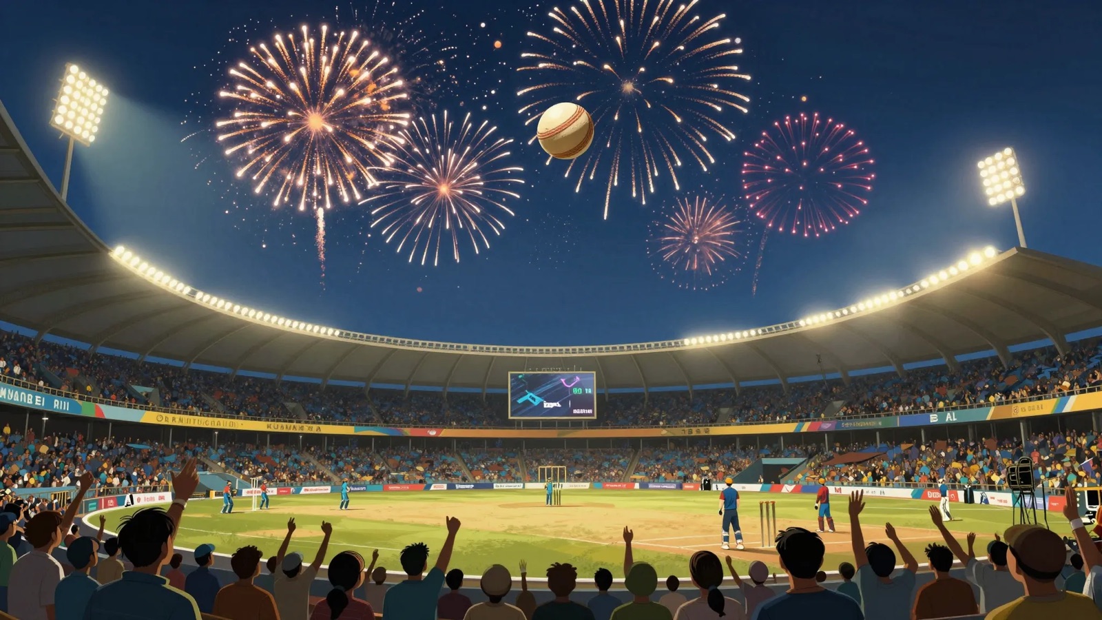 Illustration for: Dhoni Finishes Off in Style